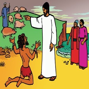 47 - Jesus Heals a Man with Many Demons
